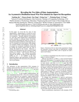 Revealing the Two Sides of Data Augmentation: An Asymmetric
  Distillation-based Win-Win Solution for Open-Set Recognition