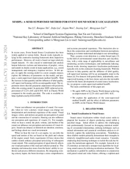 SemiPL: A Semi-supervised Method for Event Sound Source Localization