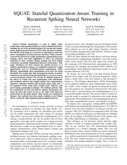SQUAT: Stateful Quantization-Aware Training in Recurrent Spiking Neural
  Networks