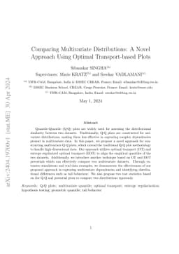 Comparing Multivariate Distributions: A Novel Approach Using Optimal
  Transport-based Plots