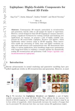 Lightplane: Highly-Scalable Components for Neural 3D Fields