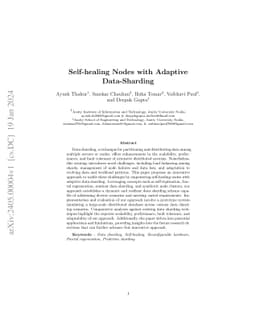 Self-healing Nodes with Adaptive Data-Sharding