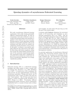 Queuing dynamics of asynchronous Federated Learning