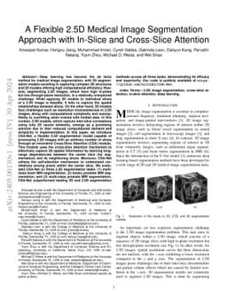 A Flexible 2.5D Medical Image Segmentation Approach with In-Slice and
  Cross-Slice Attention