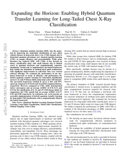 Expanding the Horizon: Enabling Hybrid Quantum Transfer Learning for
  Long-Tailed Chest X-Ray Classification