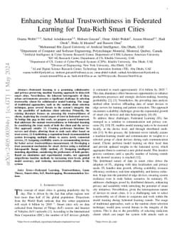 Enhancing Mutual Trustworthiness in Federated Learning for Data-Rich
  Smart Cities