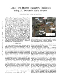 Long-Term Human Trajectory Prediction using 3D Dynamic Scene Graphs