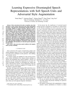 Learning Expressive Disentangled Speech Representations with Soft Speech
  Units and Adversarial Style Augmentation