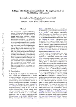 Is Bigger Edit Batch Size Always Better? -- An Empirical Study on Model
  Editing with Llama-3
