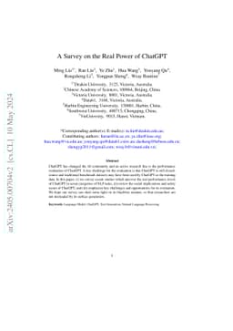 A Survey on the Real Power of ChatGPT