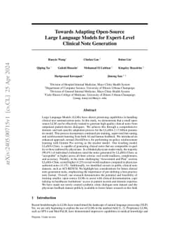 Adapting Open-Source Large Language Models for Cost-Effective,
  Expert-Level Clinical Note Generation with On-Policy Reinforcement Learning