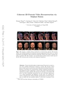 Coherent 3D Portrait Video Reconstruction via Triplane Fusion
