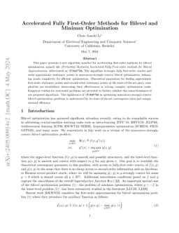 Accelerated Fully First-Order Methods for Bilevel and Minimax
  Optimization