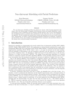 Non-clairvoyant Scheduling with Partial Predictions