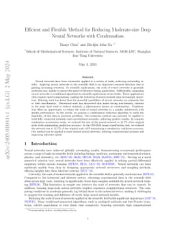 Efficient and Flexible Method for Reducing Moderate-size Deep Neural
  Networks with Condensation