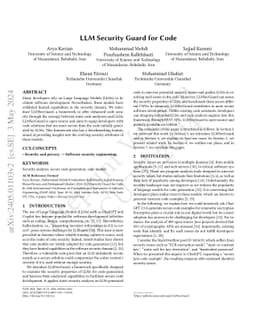 LLM Security Guard for Code