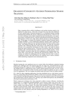 Gradient-Congruity Guided Federated Sparse Training