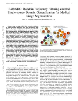 RaffeSDG: Random Frequency Filtering enabled Single-source Domain
  Generalization for Medical Image Segmentation