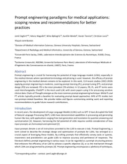 Prompt engineering paradigms for medical applications: scoping review
  and recommendations for better practices