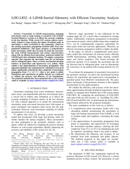 LOG-LIO2: A LiDAR-Inertial Odometry with Efficient Uncertainty Analysis