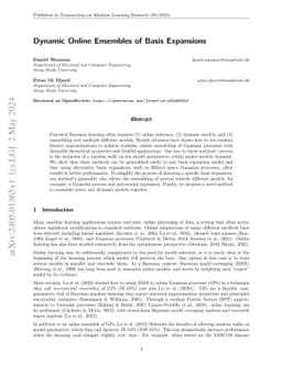 Dynamic Online Ensembles of Basis Expansions