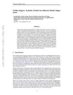 NeMo-Aligner: Scalable Toolkit for Efficient Model Alignment