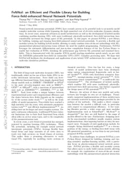FeNNol: an Efficient and Flexible Library for Building
  Force-field-enhanced Neural Network Potentials