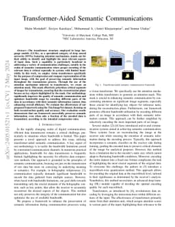 Transformer-Aided Semantic Communications
