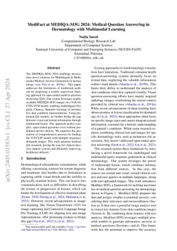 MediFact at MEDIQA-M3G 2024: Medical Question Answering in Dermatology
  with Multimodal Learning