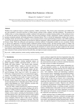 Wildfire Risk Prediction: A Review