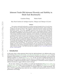 Inherent Trade-Offs between Diversity and Stability in Multi-Task
  Benchmarks