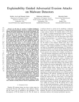 Explainability Guided Adversarial Evasion Attacks on Malware Detectors