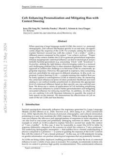 Context Steering: Controllable Personalization at Inference Time
