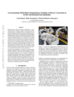 Unconstraining Multi-Robot Manipulation: Enabling Arbitrary Constraints
  in ECBS with Bounded Sub-Optimality