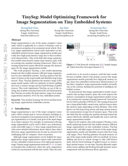 TinySeg: Model Optimizing Framework for Image Segmentation on Tiny
  Embedded Systems