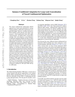 Instance-Conditioned Adaptation for Large-scale Generalization of Neural Combinatorial Optimization