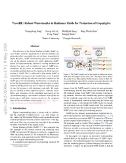WateRF: Robust Watermarks in Radiance Fields for Protection of
  Copyrights