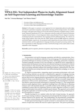 TIPAA-SSL: Text Independent Phone-to-Audio Alignment based on
  Self-Supervised Learning and Knowledge Transfer