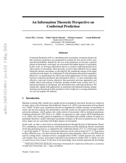 An Information Theoretic Perspective on Conformal Prediction
