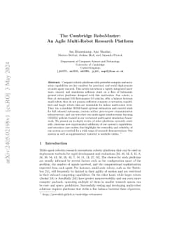 The Cambridge RoboMaster: An Agile Multi-Robot Research Platform