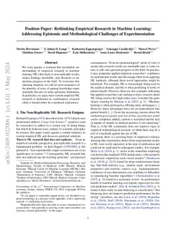 Position: Why We Must Rethink Empirical Research in Machine Learning