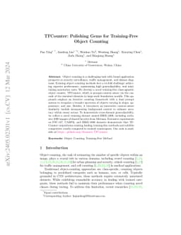 TFCounter:Polishing Gems for Training-Free Object Counting