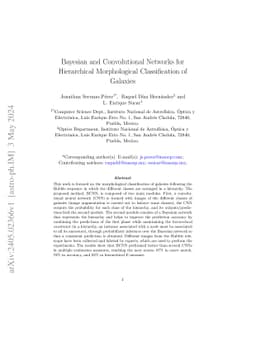 Bayesian and Convolutional Networks for Hierarchical Morphological
  Classification of Galaxies
