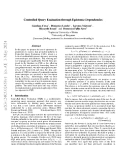 Controlled Query Evaluation through Epistemic Dependencies