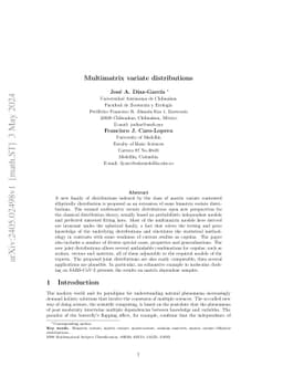 Multimatrix variate distributions