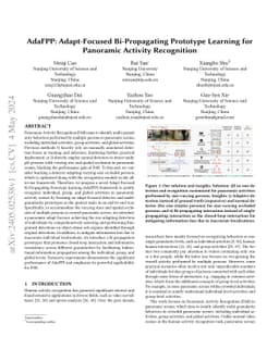 AdaFPP: Adapt-Focused Bi-Propagating Prototype Learning for Panoramic
  Activity Recognition