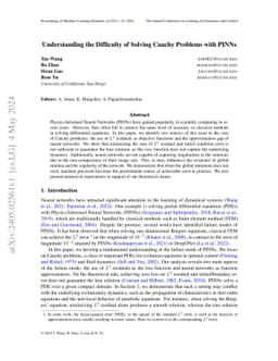 Understanding the Difficulty of Solving Cauchy Problems with PINNs