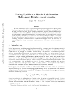 Taming Equilibrium Bias in Risk-Sensitive Multi-Agent Reinforcement
  Learning