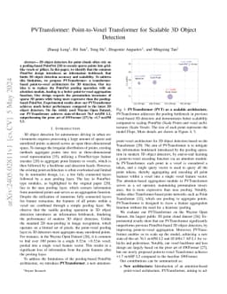 PVTransformer: Point-to-Voxel Transformer for Scalable 3D Object
  Detection