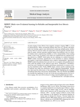 MERIT: Multi-view evidential learning for reliable and interpretable liver fibrosis staging